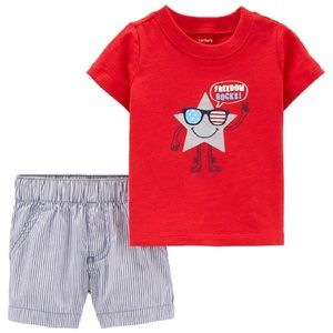 Baby Girl Carter’s 4th of July Tee & Shorts Set